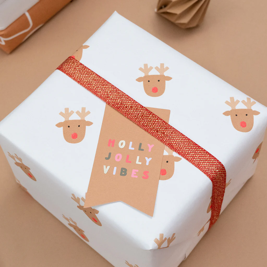 Made Paper Co Rudolph Wrapping Paper Roll - Image 4