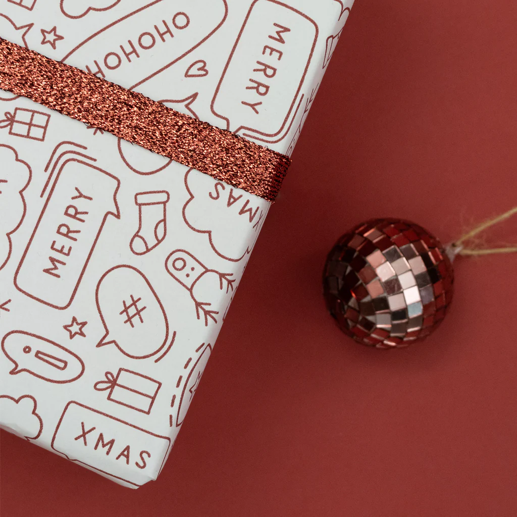 Made Paper Co Speech Wrapping Paper Roll Mulled Wine - Image 3