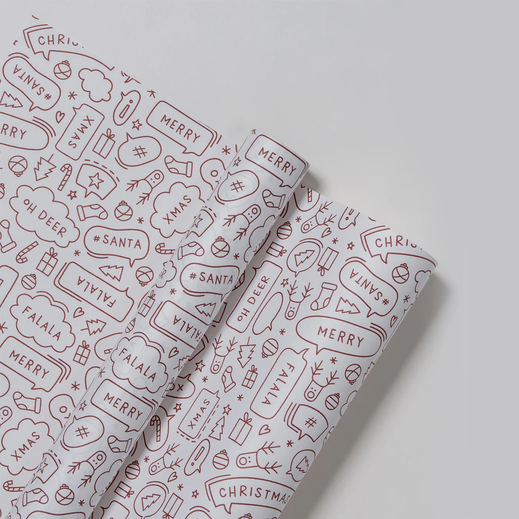 Made Paper Co Speech Wrapping Paper Roll Mulled Wine - Image 5