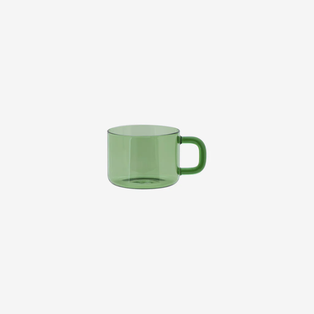 Maho Cha Glass Mug Green