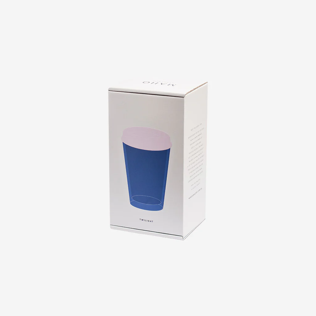 Maho Cuddle Glass Cup Blue Pink - Image 4