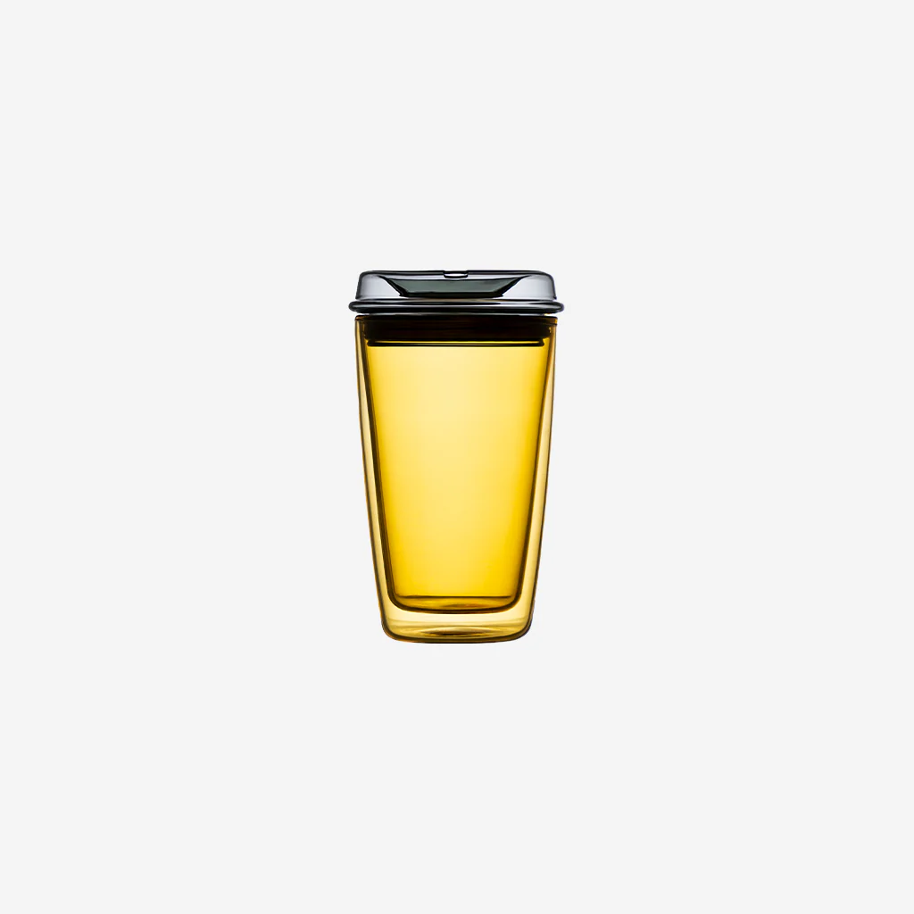 Maho Cuddle Glass Cup Yellow Smoke