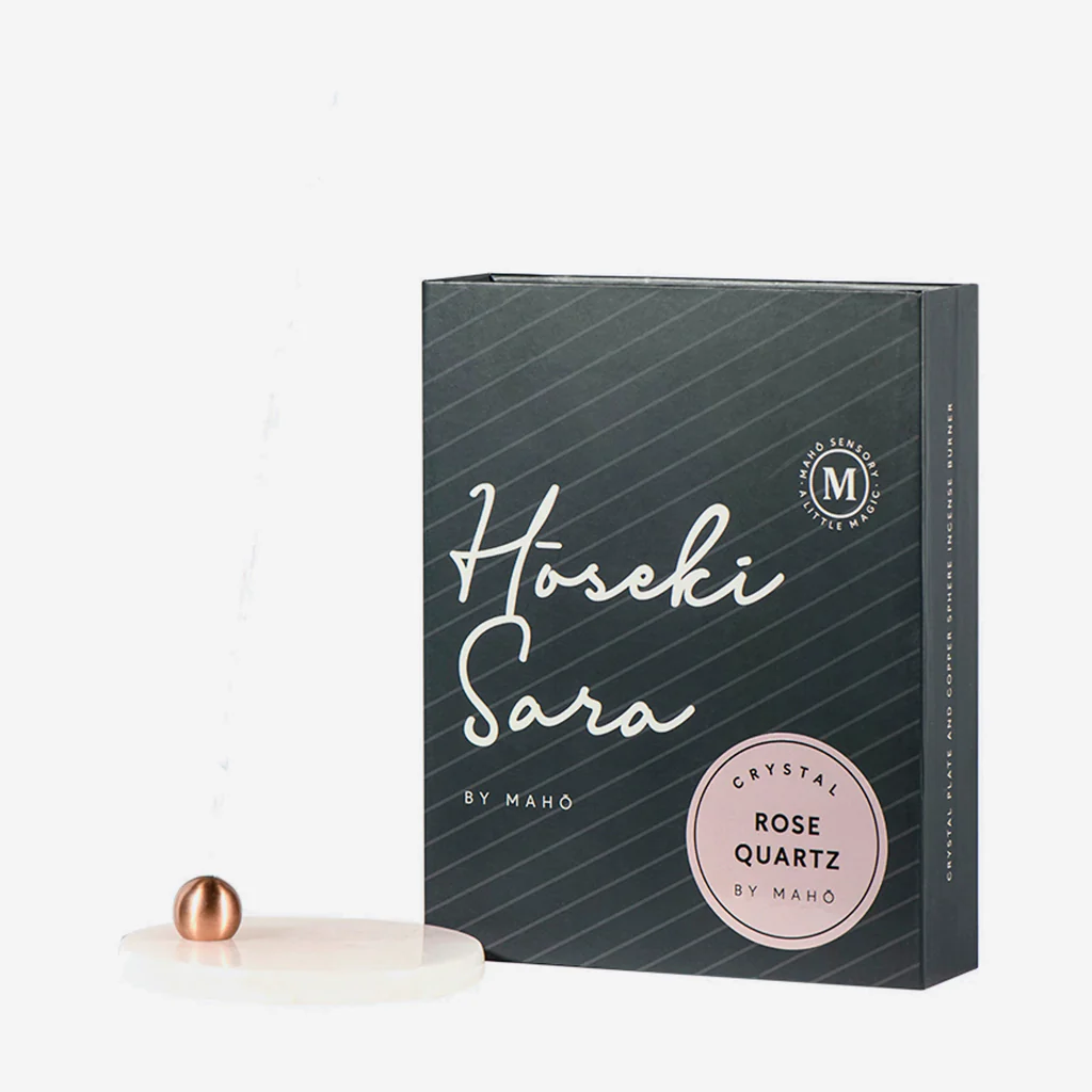 Maho Hoseki Sara Rose Quartz Incense Burner - Image 3