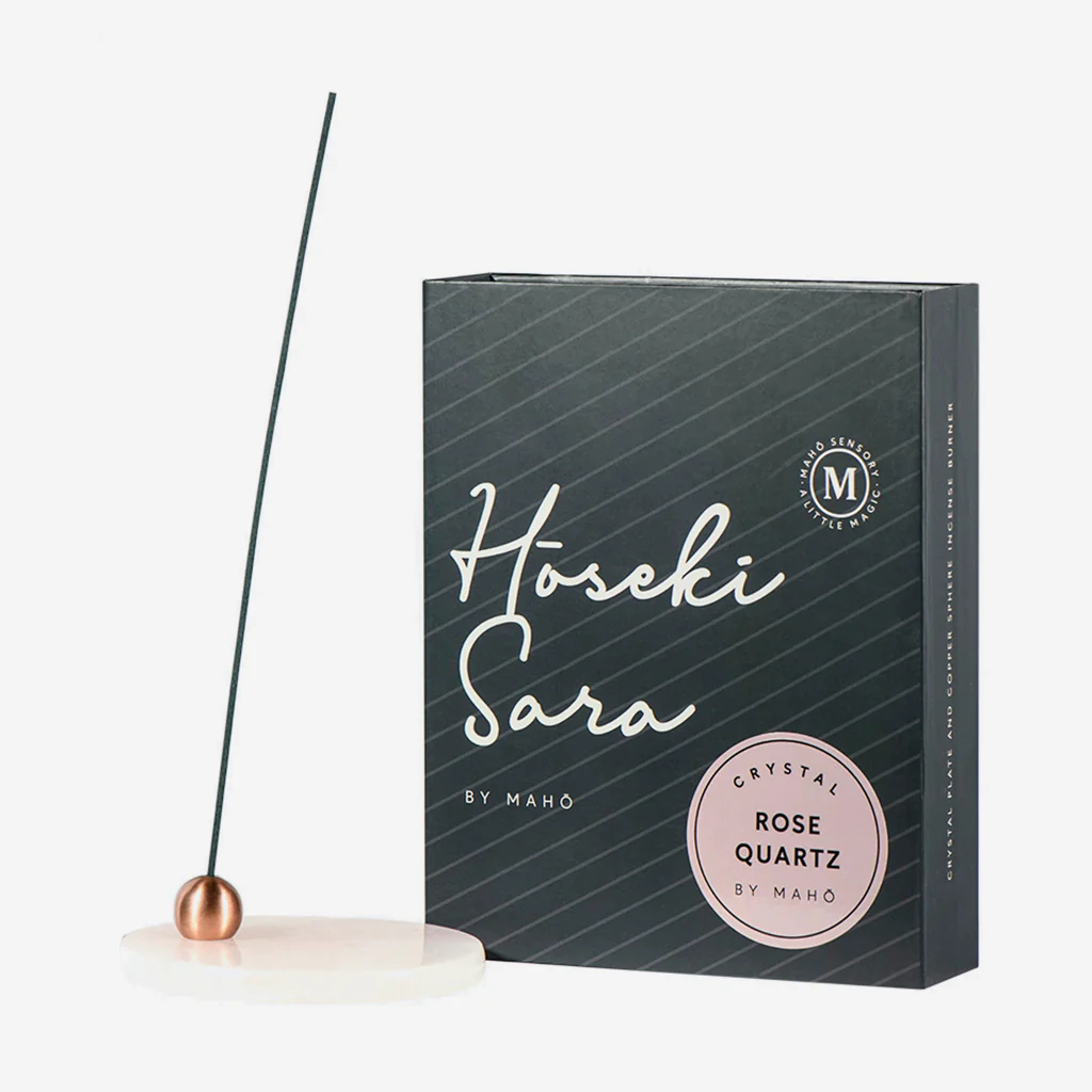 Maho Hoseki Sara Rose Quartz Incense Burner - Image 4