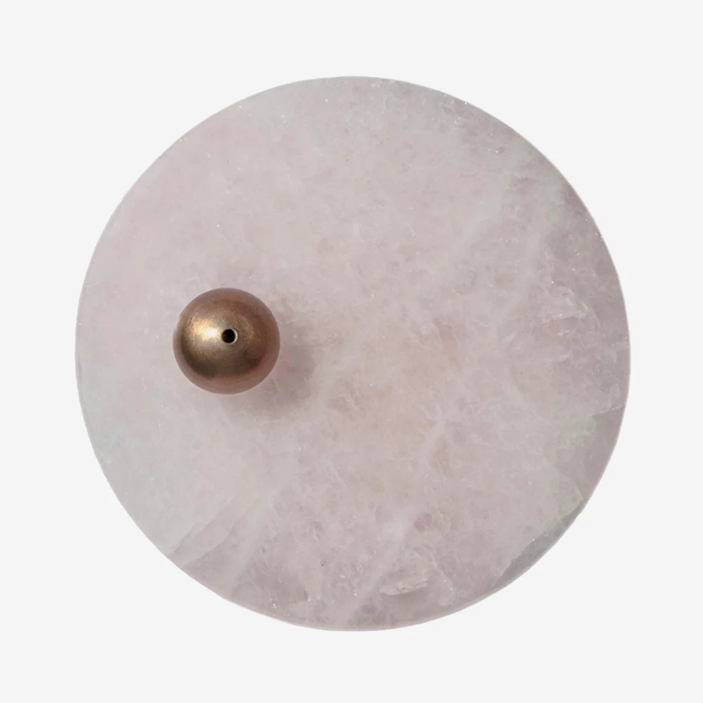 Maho Hoseki Sara Rose Quartz Incense Burner - Image 5