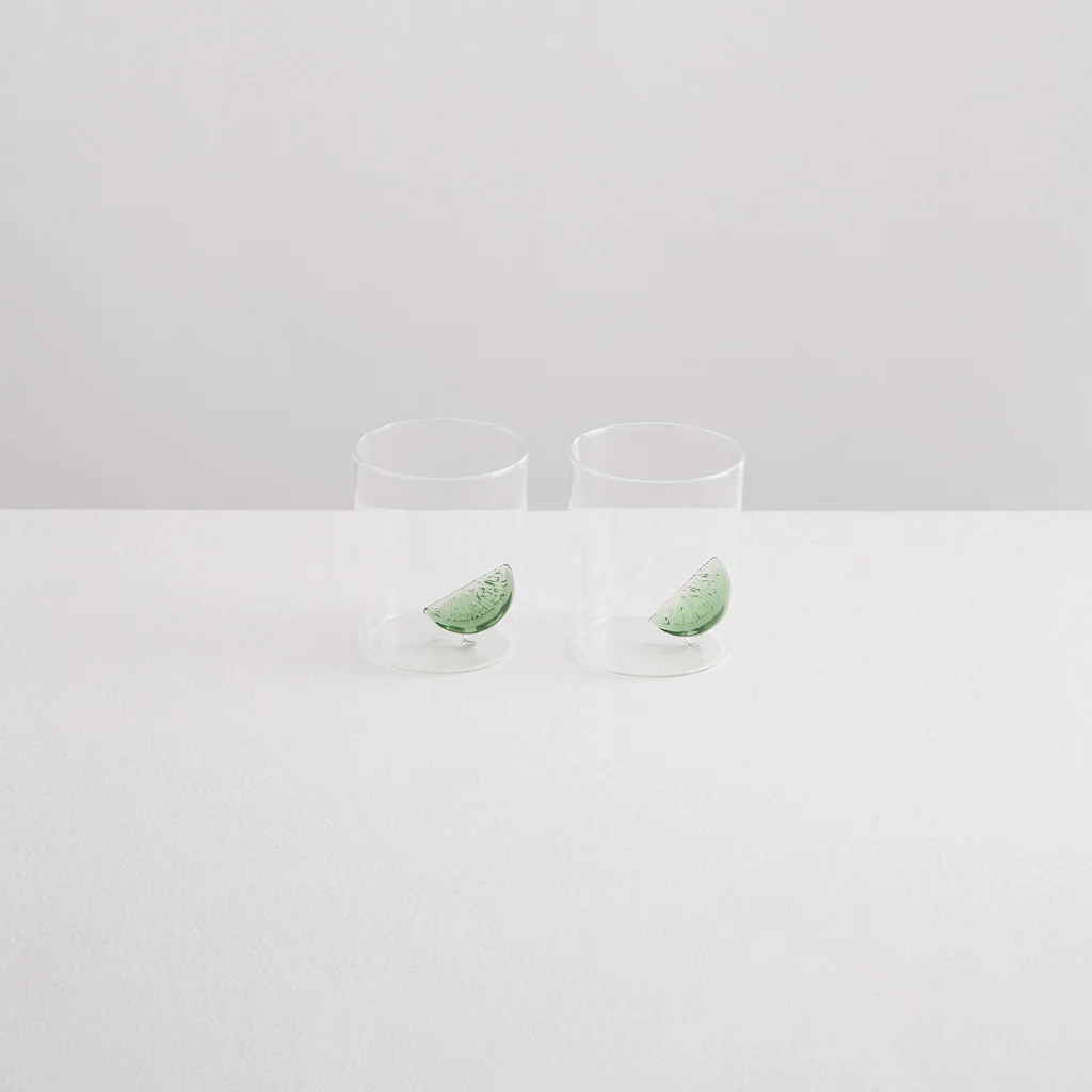 Maison Balzac Gin and Tonic Glasses Green Lime - Image 4