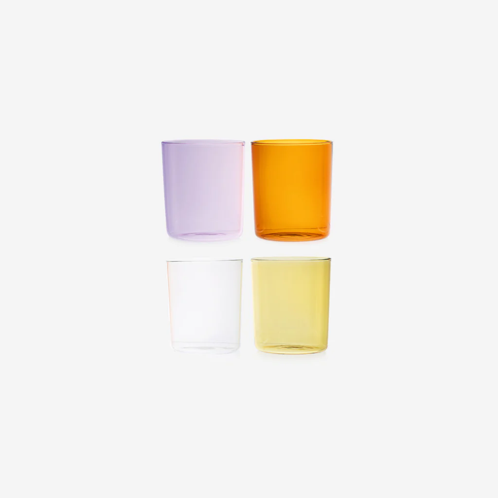 Maison Balzac Glass Cups Summer Set