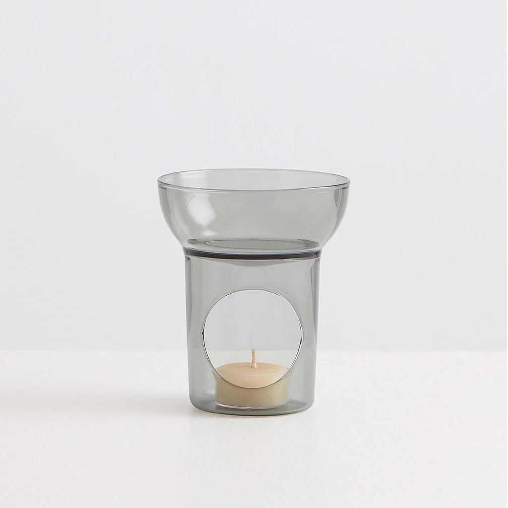 Maison Balzac Glass Oil Burner Smoke Grey - Image 4