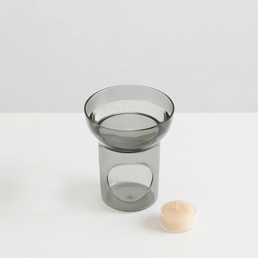 Maison Balzac Glass Oil Burner Smoke Grey - Image 5