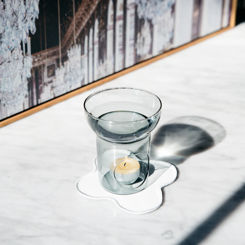 Maison Balzac Glass Oil Burner Smoke Grey - Image 8