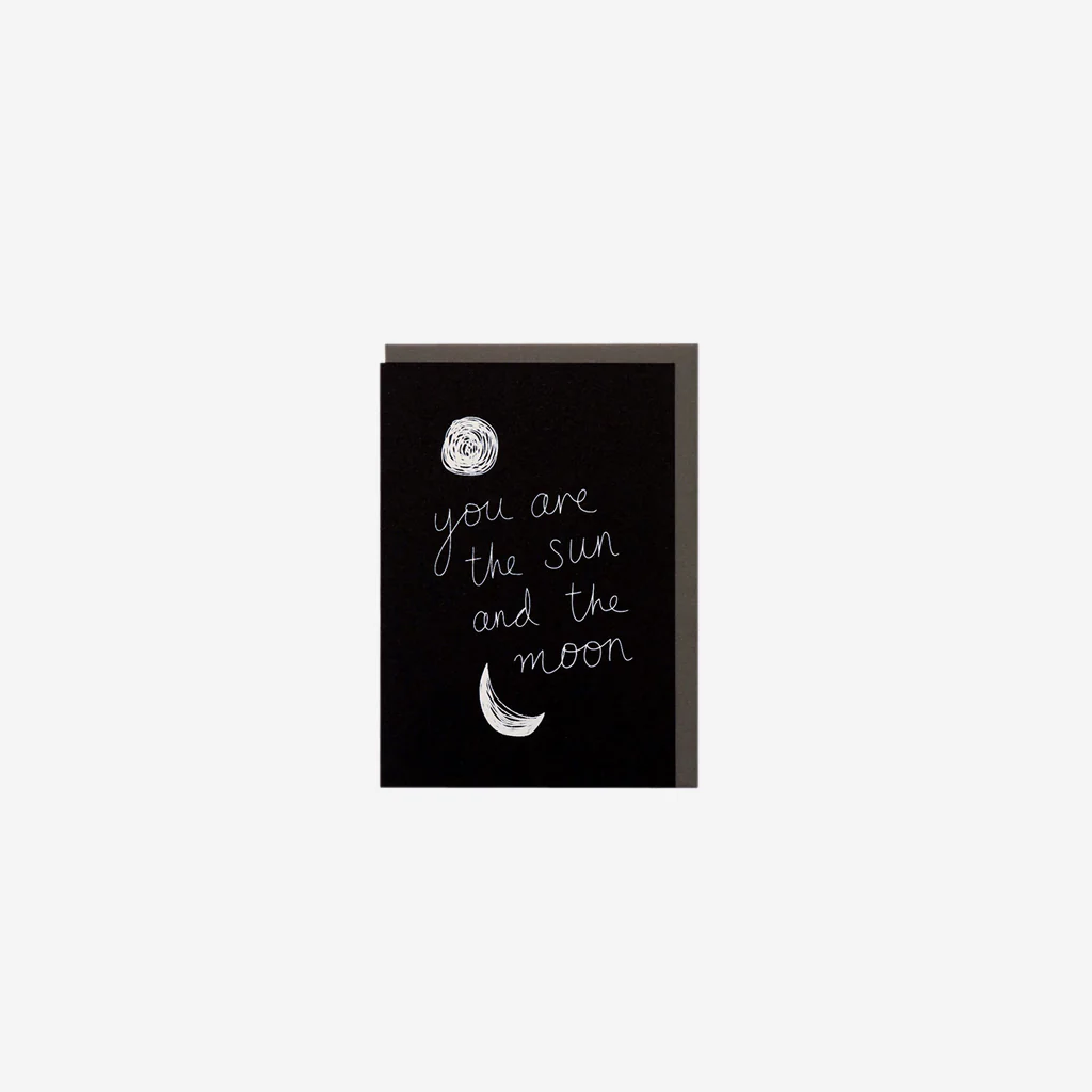 Me & Amber Card Sun And The Moon