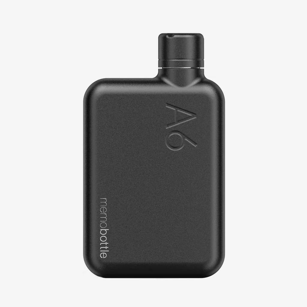 Memobottle Black A6 Stainless Steel Bottle - Image 3