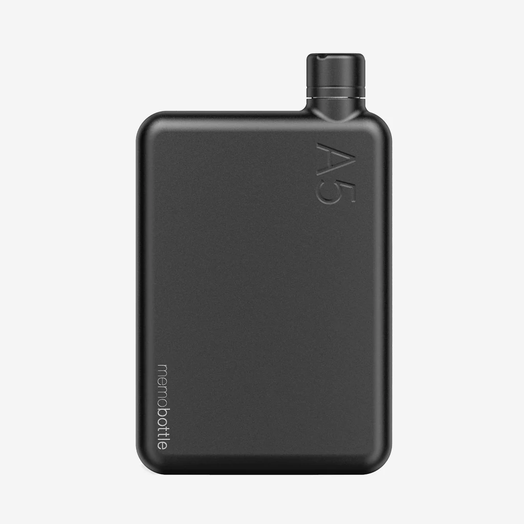 Memobottle Black A5 Stainless Steel Bottle - Image 4