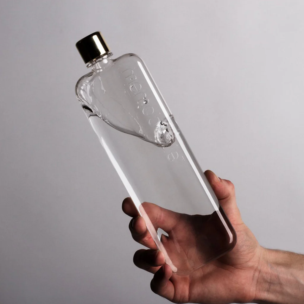 Memobottle Clear Slim Drink Bottle - Image 4