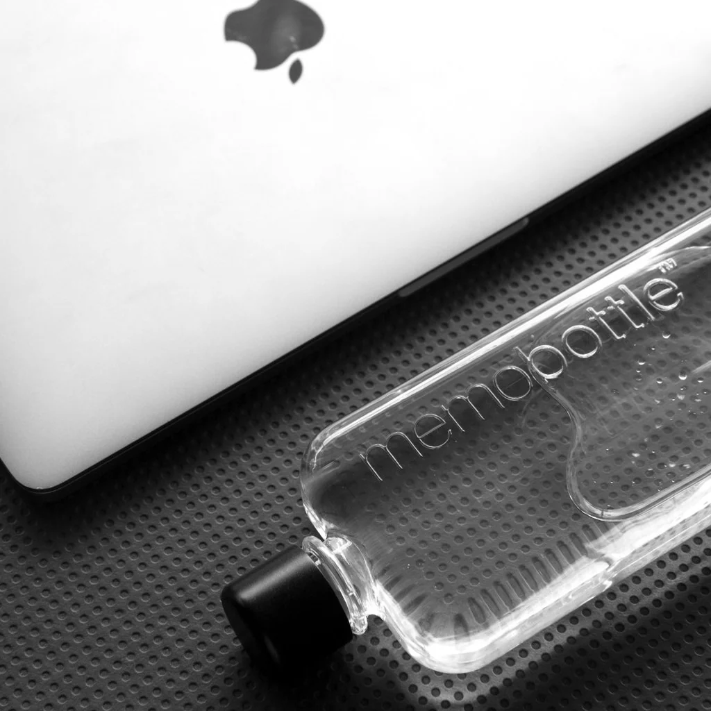 Memobottle Clear Slim Drink Bottle - Image 6