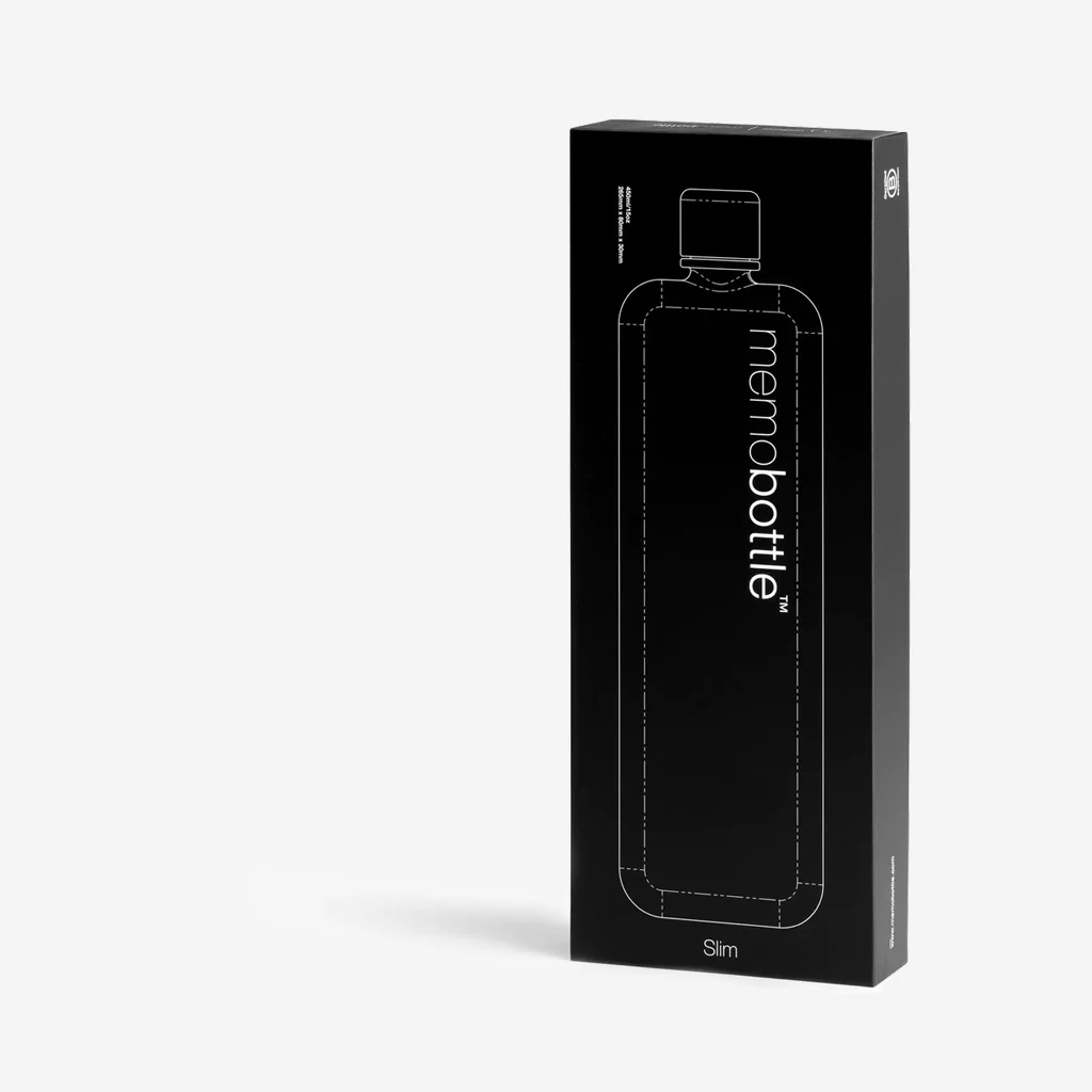 Memobottle Clear Slim Drink Bottle - Image 7