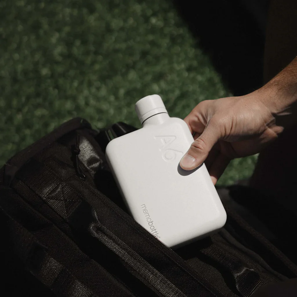 Memobottle White A6 Stainless Steel Bottle - Image 5