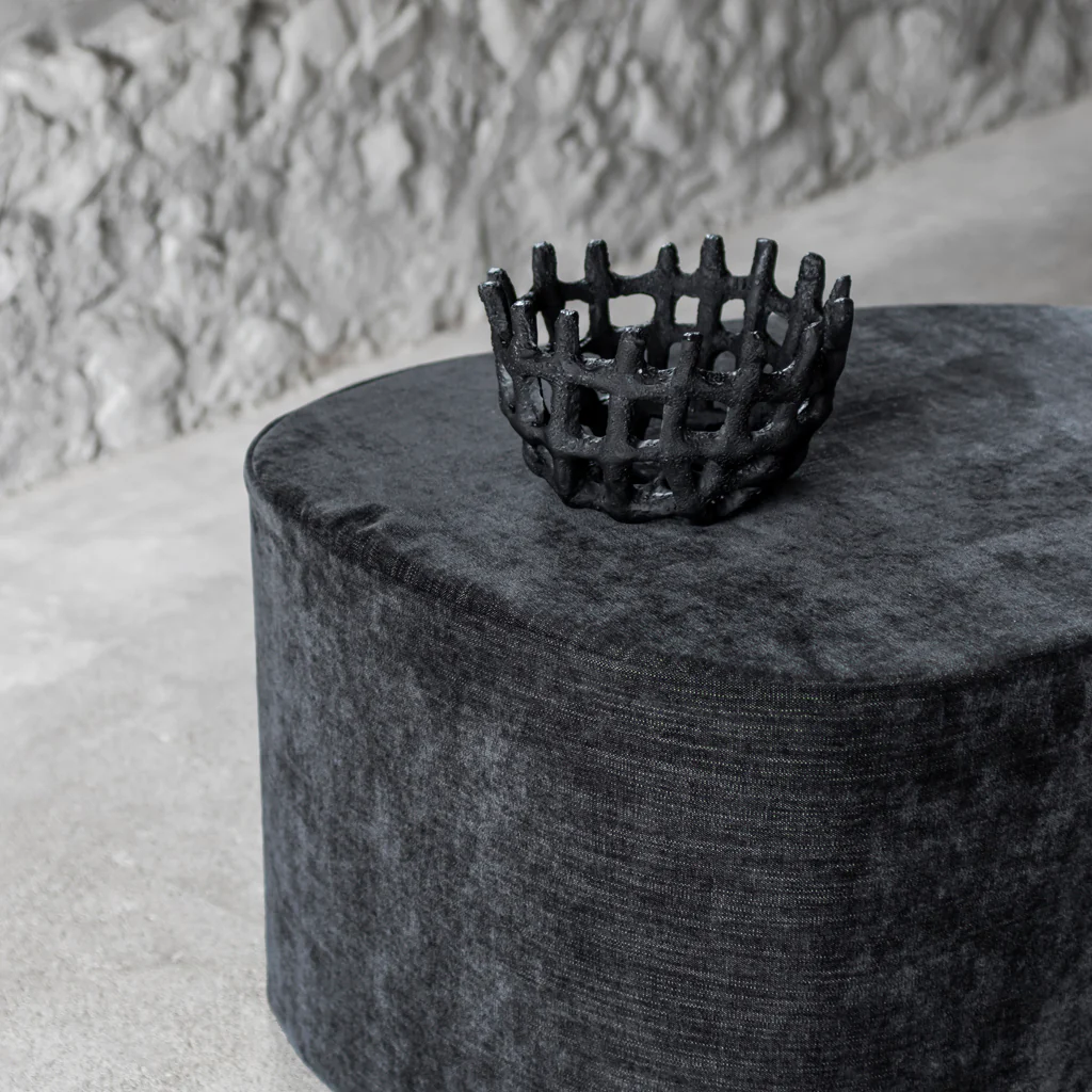 Mette Ditmer Art Piece Braided Bowl Black - Image 3
