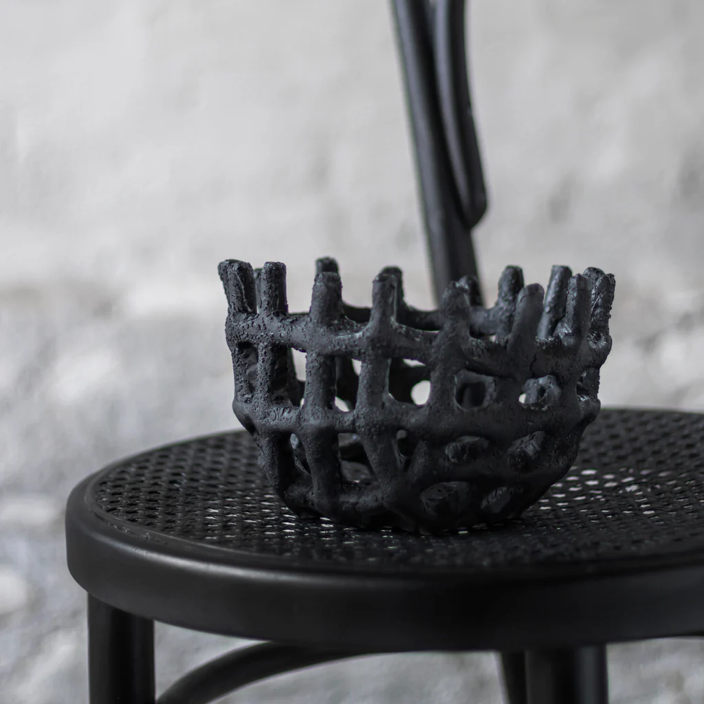 Mette Ditmer Art Piece Braided Bowl Black - Image 5