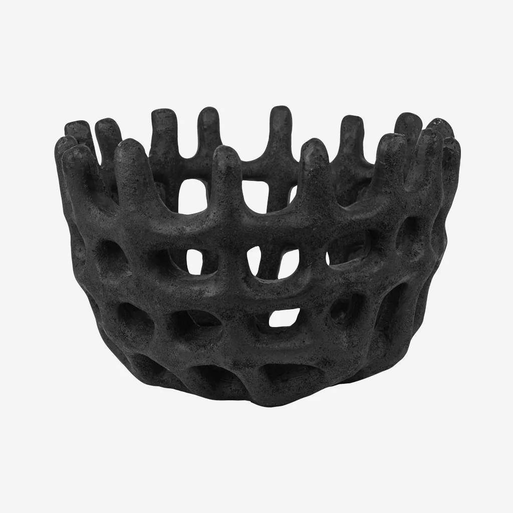 Mette Ditmer Art Piece Braided Bowl Black - Image 6