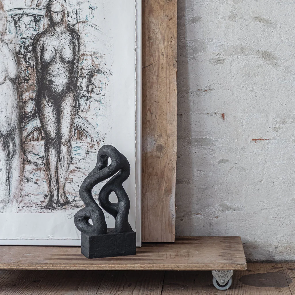 Mette Ditmer Art Piece Symbiosis Sculpture Black - Image 2