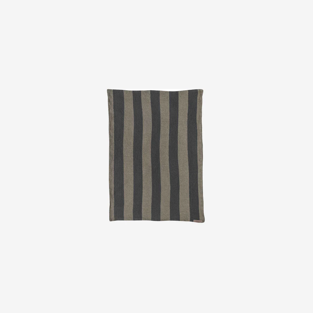 Mette Ditmer Elvira Tea Towel Dark Grey