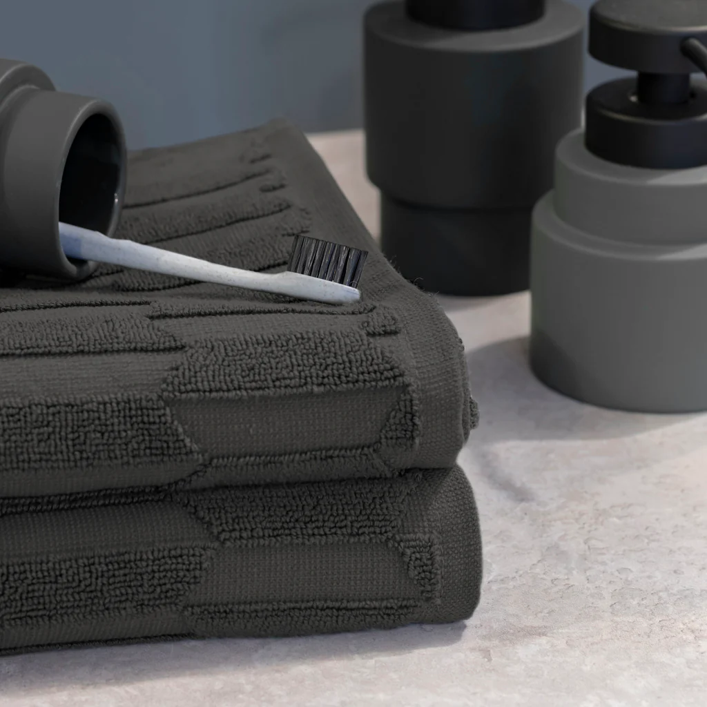 Mette Ditmer Geo Bath Mat Black - Image 6