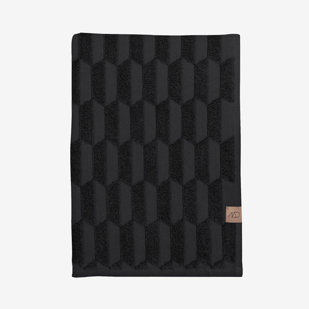 Mette Ditmer Geo Towel Black - Image 2