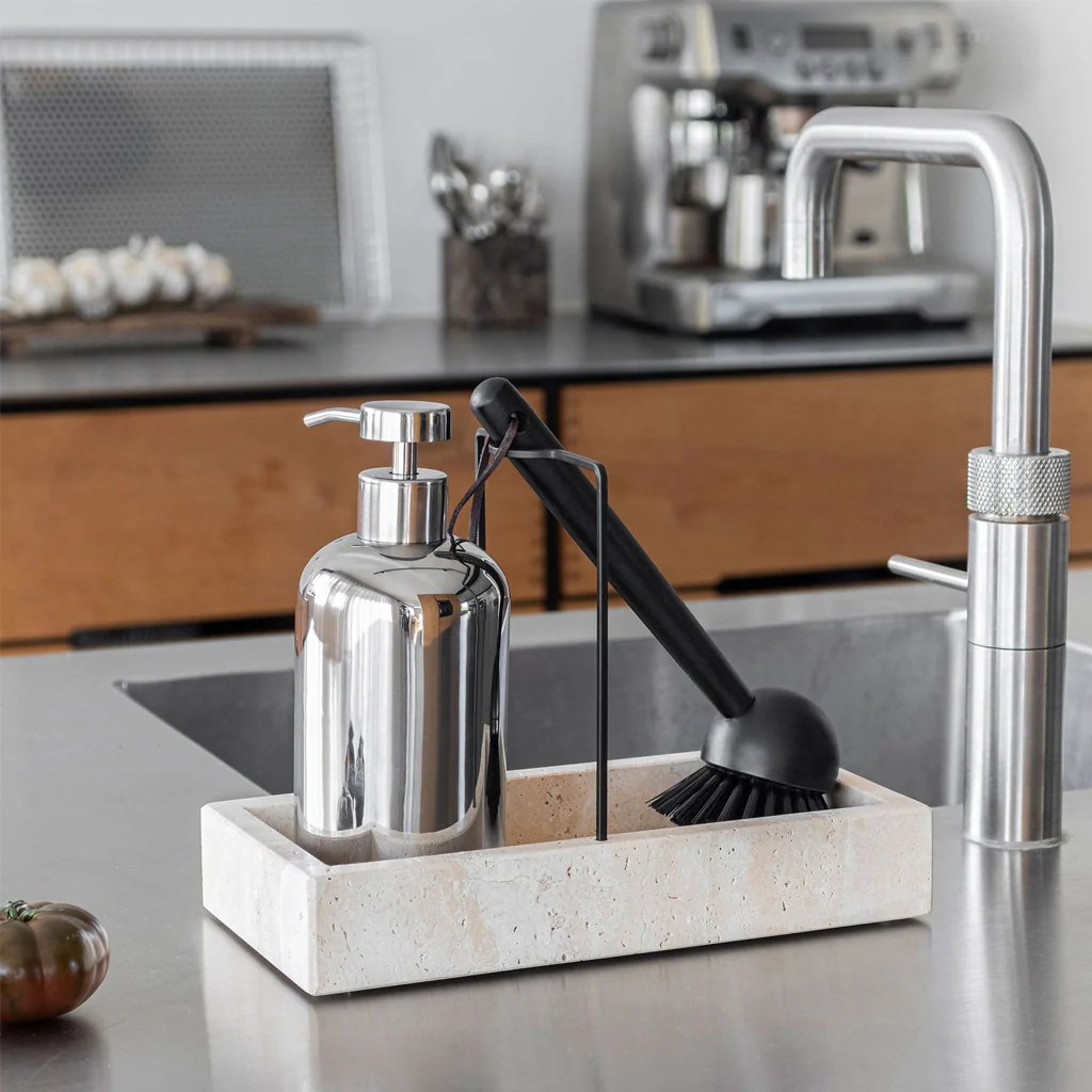 Mette Ditmer Lotus Soap Dispenser Tall Chrome - Image 2