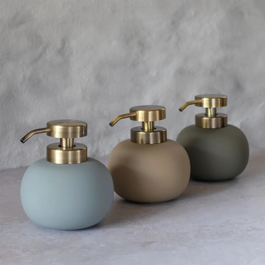 Mette Ditmer Lotus Soap Pump Low Frost Green - Image 3