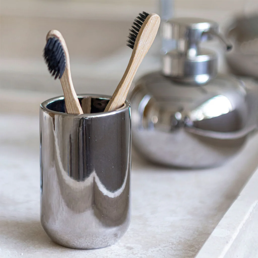 Mette Ditmer Lotus Tumbler Mug Chrome - Image 2