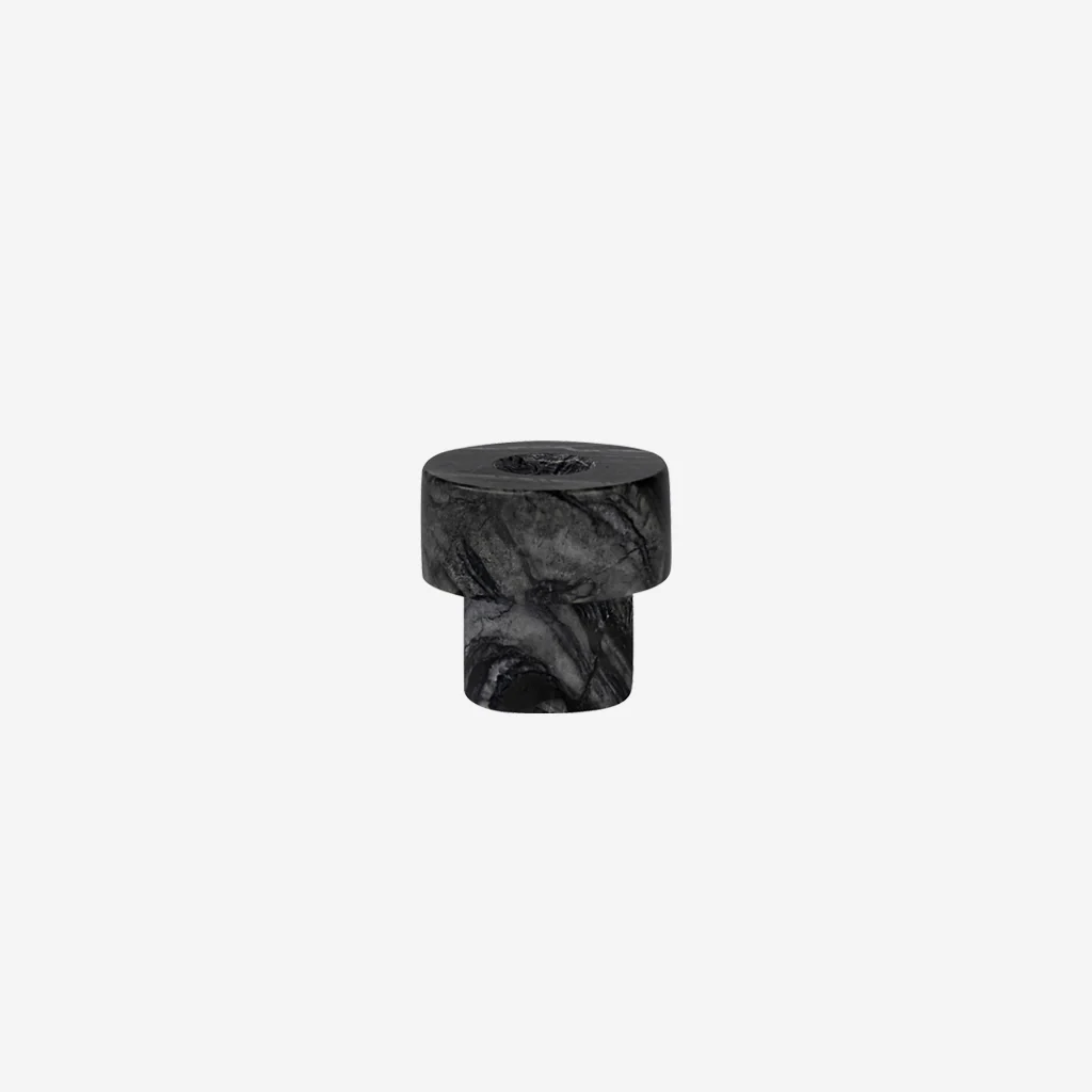 Mette Ditmer Marble Candleholder Black Small