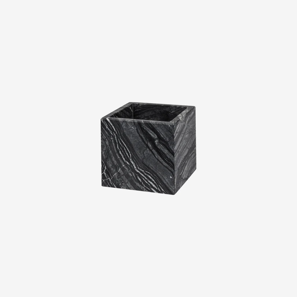 Mette Ditmer Marble Cube Black Grey