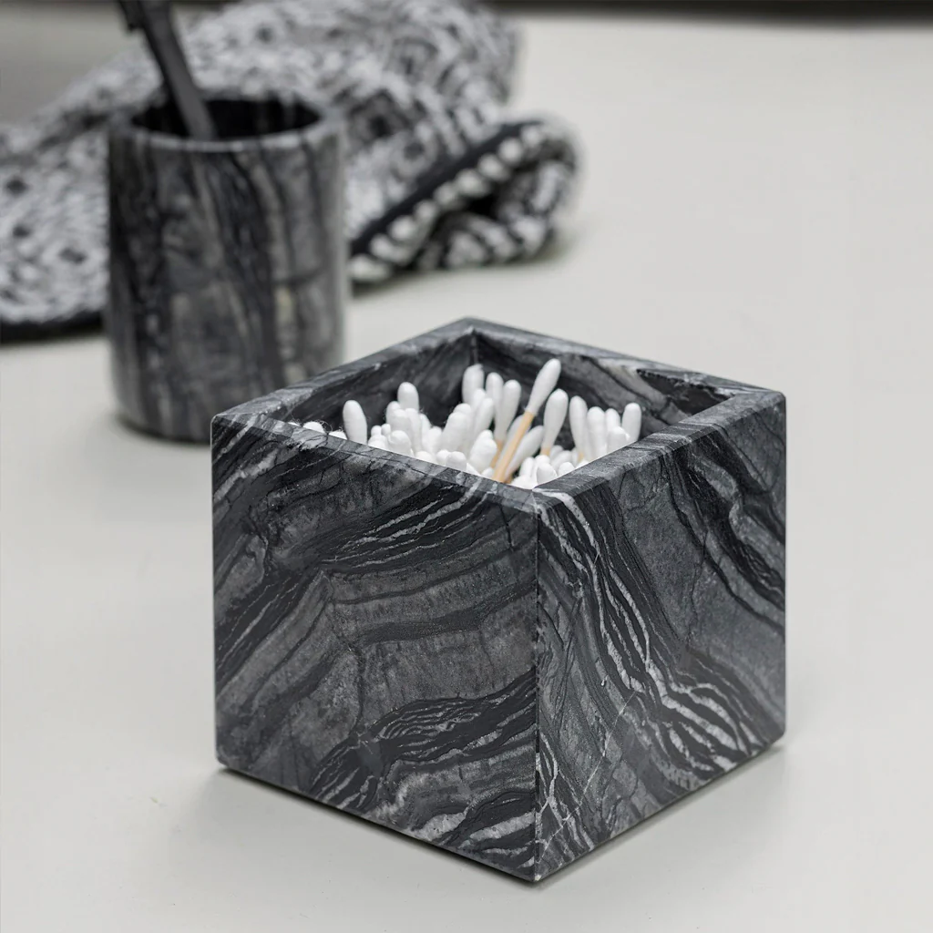 Mette Ditmer Marble Cube Black Grey - Image 2