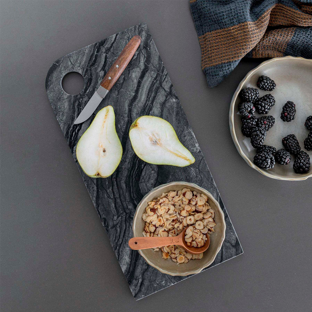 Mette Ditmer Marble Serving Board Large Black Grey - Image 2