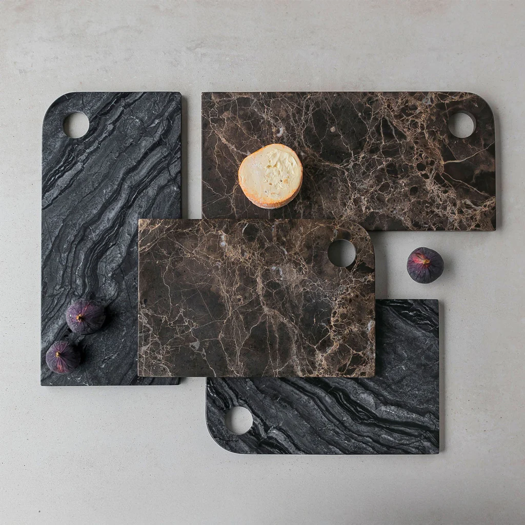 Mette Ditmer Marble Serving Board Large Brown - Image 4