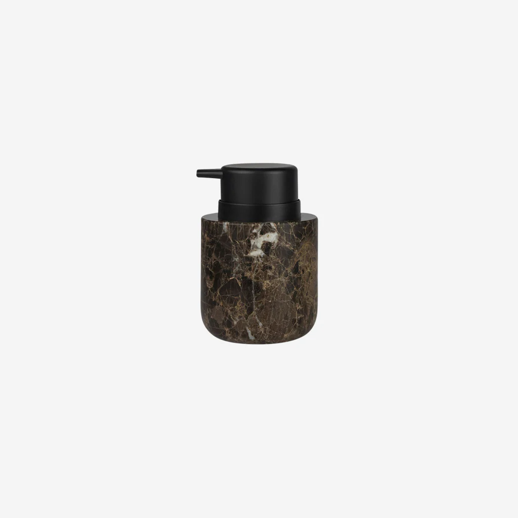 Mette Ditmer Marble Soap Pump Low Brown