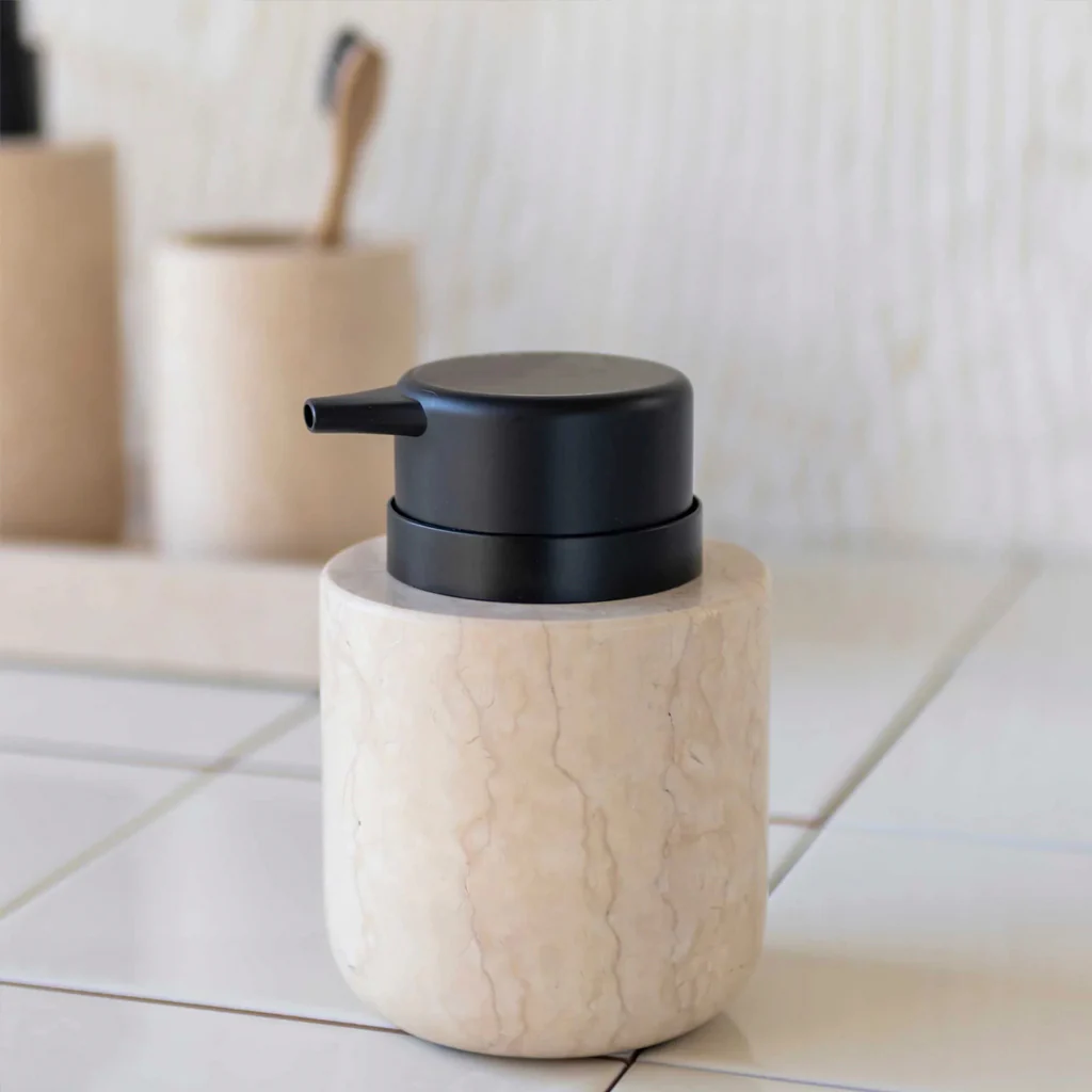 Mette Ditmer Marble Soap Pump Low Sand - Image 2