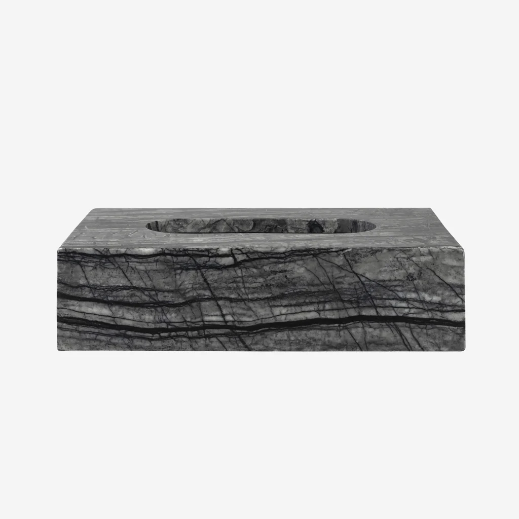 Mette Ditmer Marble Tissue Cover Black Grey - Image 5