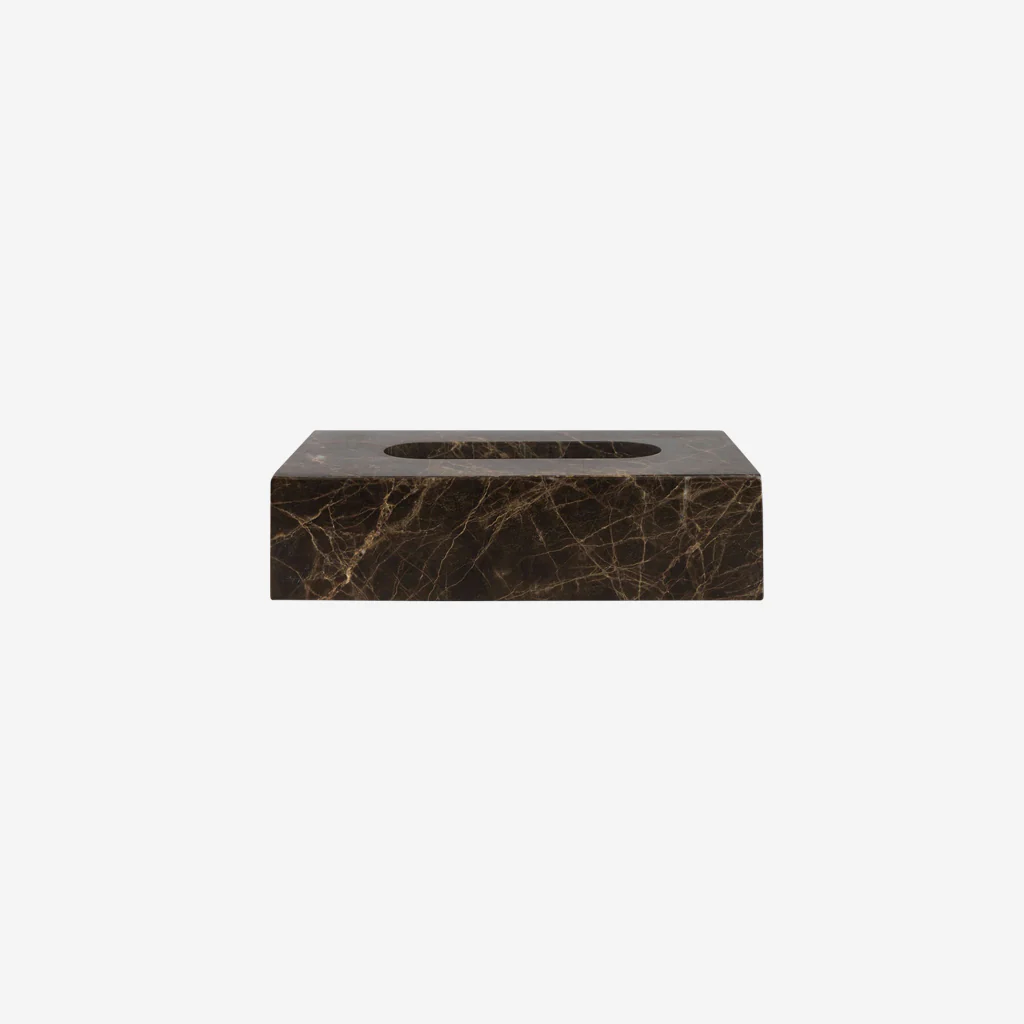 Mette Ditmer Marble Tissue Cover Brown