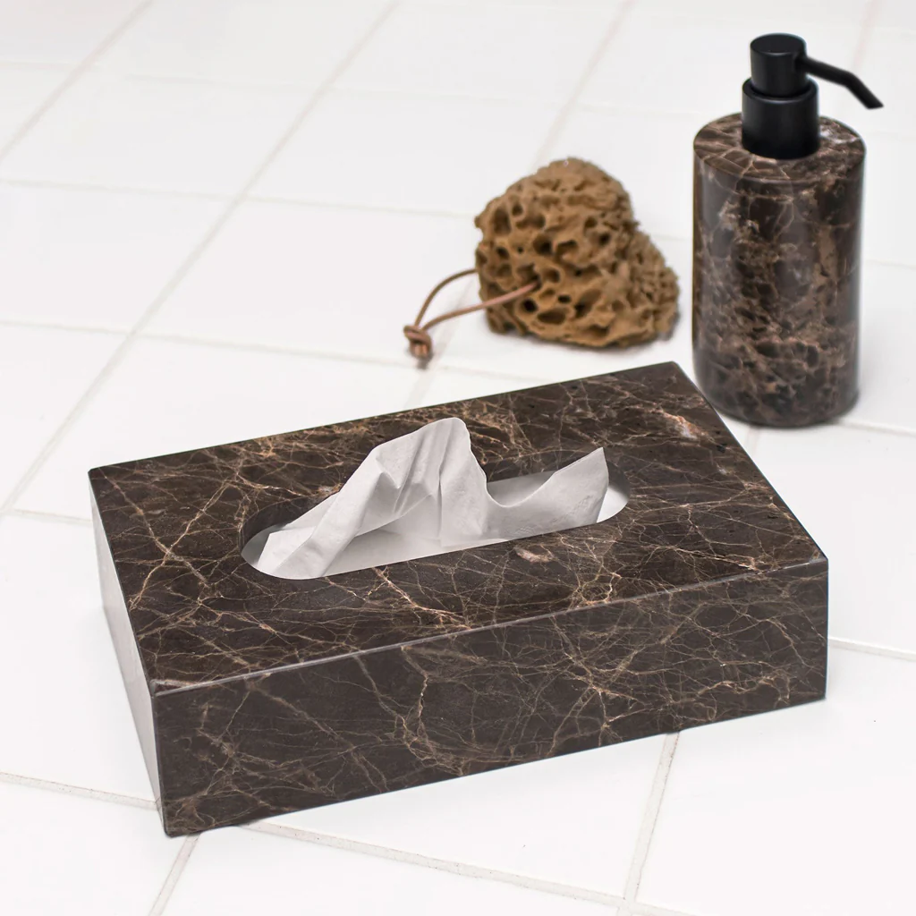 Mette Ditmer Marble Tissue Cover Brown - Image 3