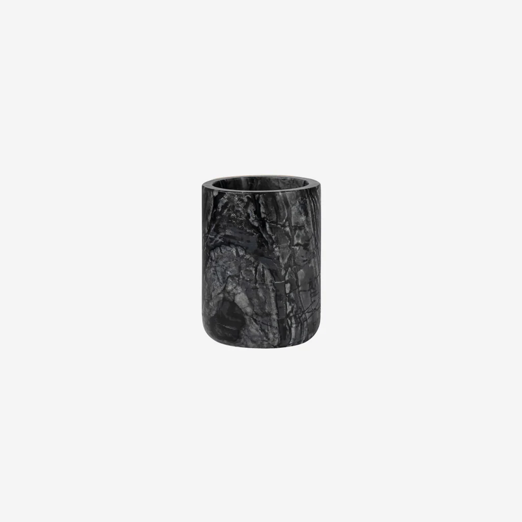 Mette Ditmer Marble Toothbrush Holder Black Grey