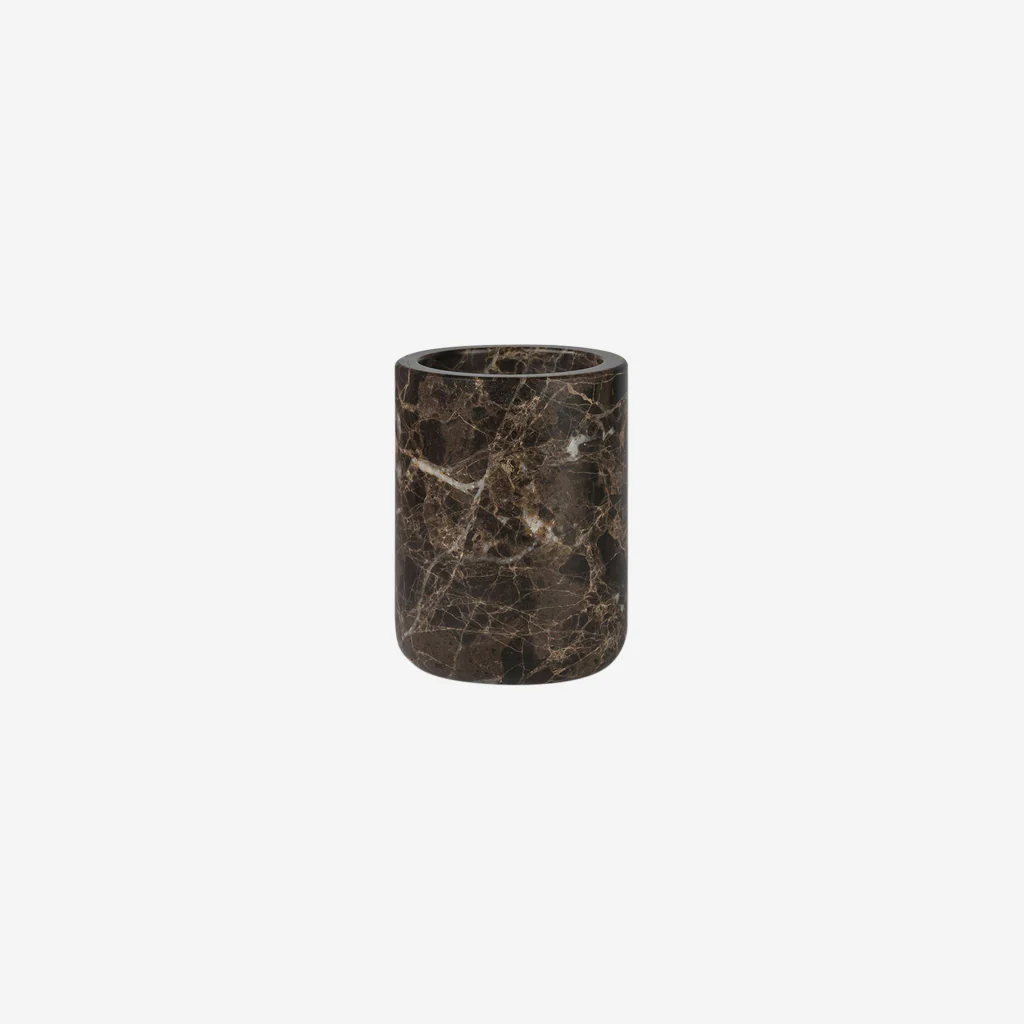 Mette Ditmer Marble Toothbrush Holder Brown