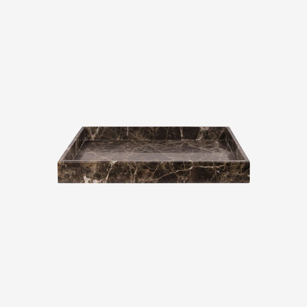Mette Ditmer Marble Tray Large Brown