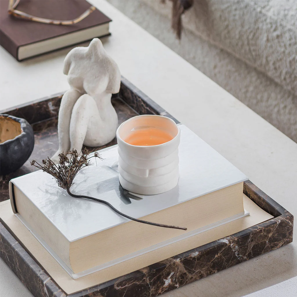 Mette Ditmer Marble Tray Large Brown - Image 3