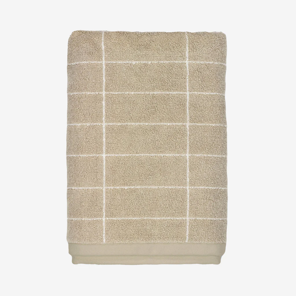 Mette Ditmer Tile Stone Hand Towel Sand White - Image 4