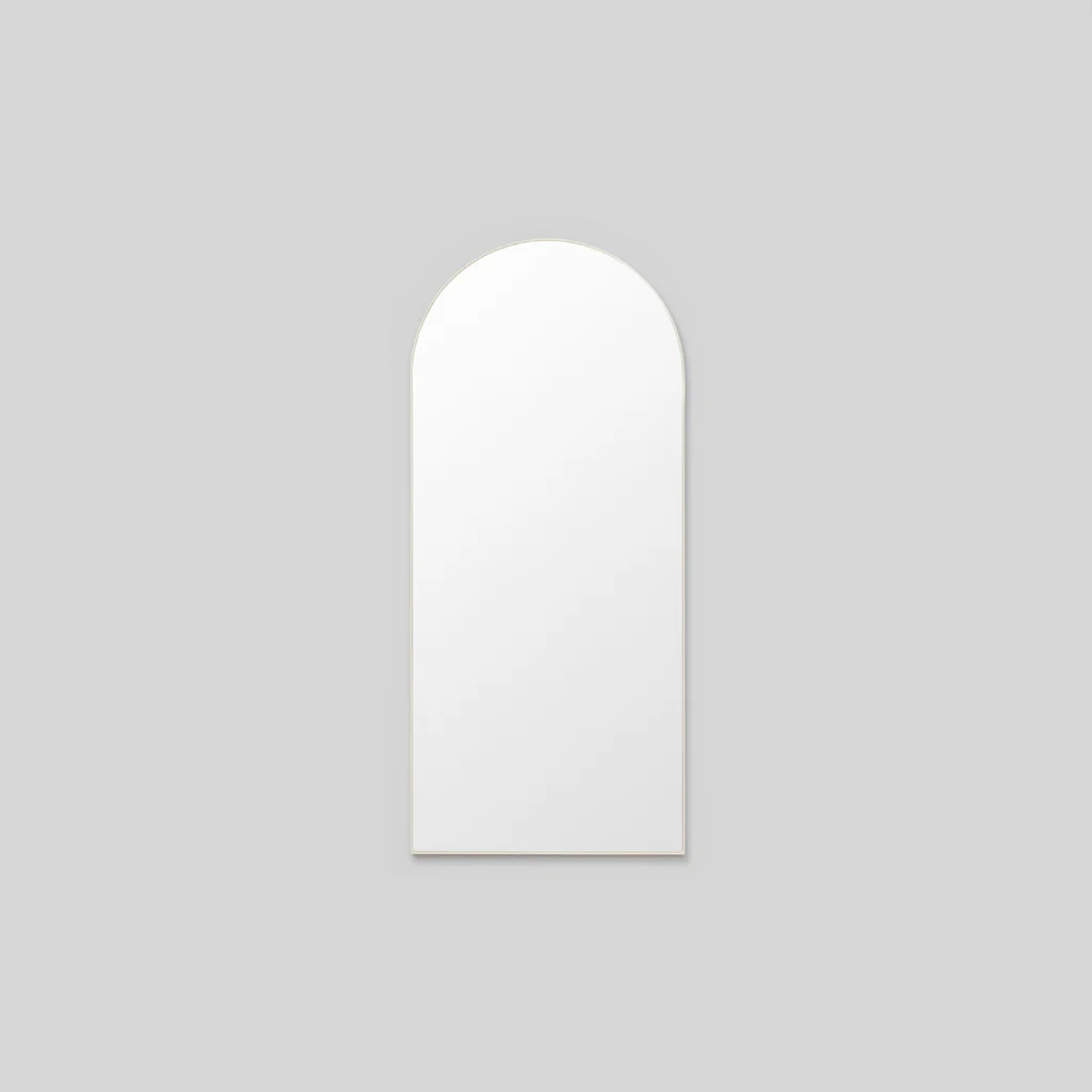 Middle Of Nowhere Bjorn Arch Floor Mirror White