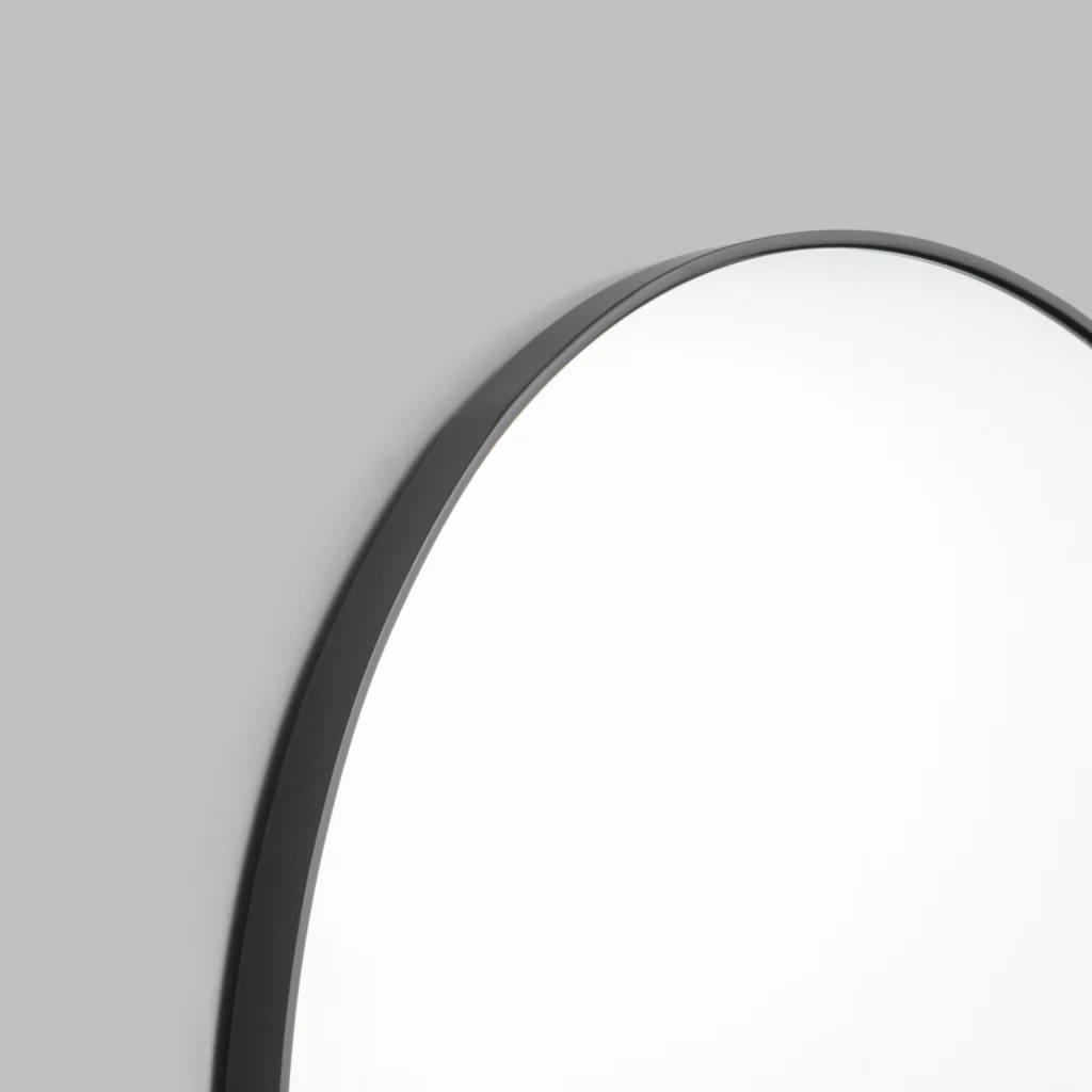 Middle Of Nowhere Bjorn Round Framed Mirror Black - Image 3