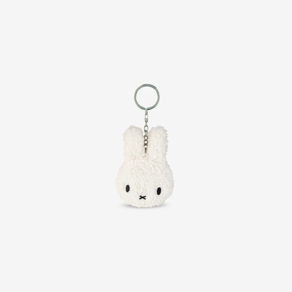 Miffy Plush Flat Keychain Off White