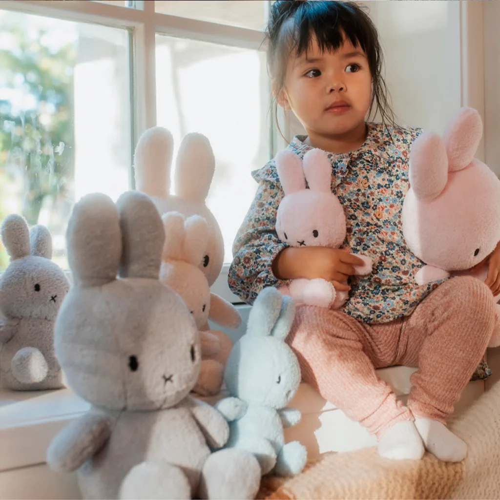 Miffy Plush Terry Medium Light Grey 33cm - Image 2